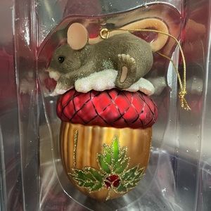 Fitz and Floyd Charming Tails “Nutty For The Holidays ” EUC